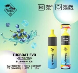 Tugboat Evo 4500 Puffs Disposable Vape Blueberry Ice