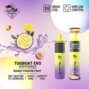 Tugboat Evo 4500 Puffs Disposable Vape Mango Passion Fruit