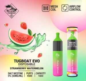 Tugboat Evo 4500 Puffs Disposable Vape Strawberry Watermelon