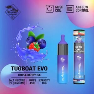 Tugboat Evo 4500 Puffs Disposable Vape Triple Berry Ice