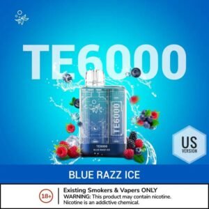 Elf Bar TE6000 Disposable Vape Blue Razz Ice