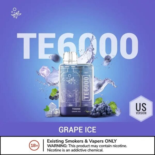 Elf Bar TE6000 Disposable Vape Grape Ice