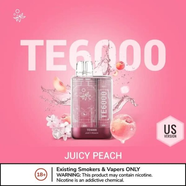 Elf Bar TE6000 Disposable Vape Juicy Peach