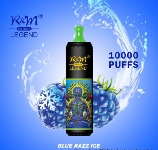 R&M Legend 10000 Puffs Disposable Vape Blue Razz Ice