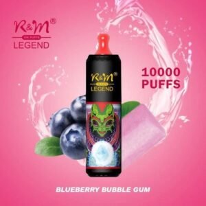 R&M Legend 10000 Puffs Disposable Vape Blueberry Bubble Gum