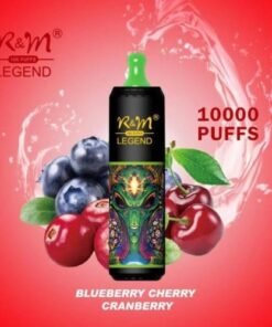 R&M Legend 10000 Puffs Disposable Vape Blueberry Cherry Cranberry