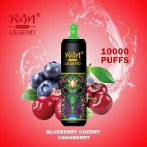 R&M Legend 10000 Puffs Disposable Vape Blueberry Cherry Cranberry