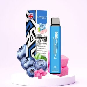 NERD SQUARE 5000 Puffs Disposable Vape Blueberry Bubble Gum