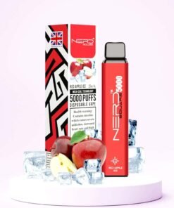 NERD SQUARE 5000 Puffs Disposable Vape Red Apple Ice