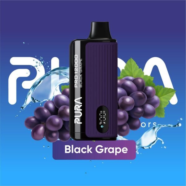 Pura 12000 Puffs Disposable vape Black Grape