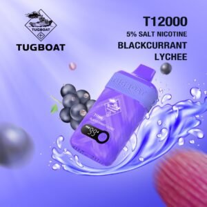 Tugboat T12000 Disposable Vape Blackcurrant Lychee