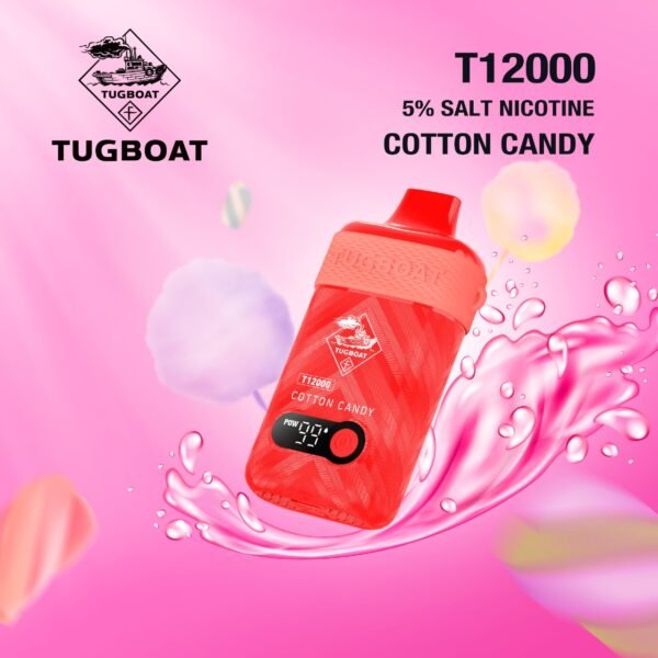 Tugboat T12000 Disposable Vape Cotton Candy