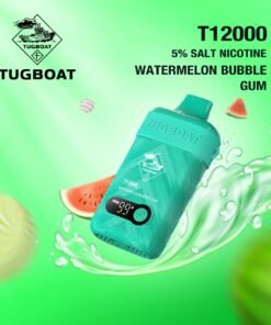 Tugboat T12000 Disposable Vape Watermelon Bubble Gum