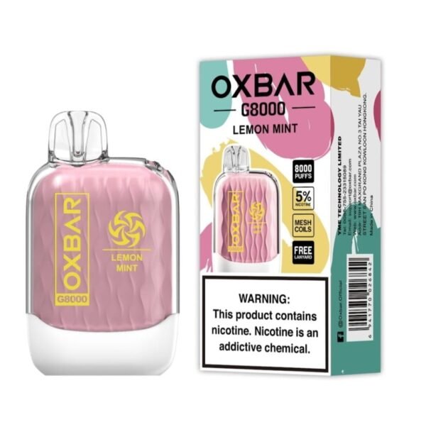 OXBAR G8000 Puffs Disposable Vape Lemon Mint