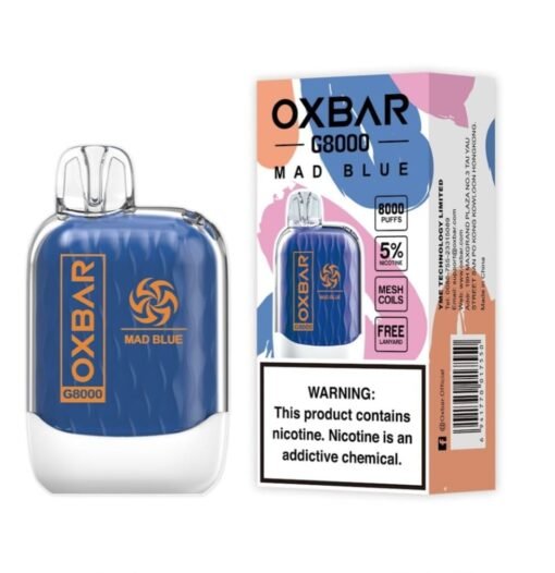 OXBAR G8000 Puffs Disposable Vape Mad Blue