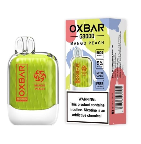 OXBAR G8000 Puffs Disposable Vape mango Peach