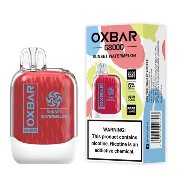 OXBAR G8000 Puffs Disposable Vape Sunset Watermelon