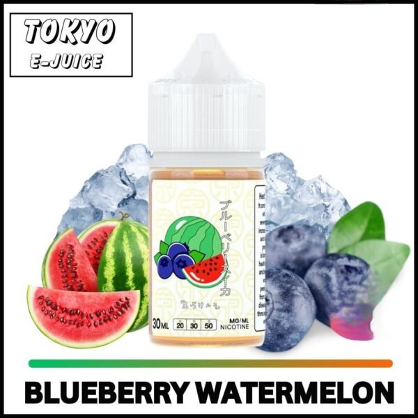 Tokyo Salt-Nic Vape Juice Ice Blueberry Watermelon