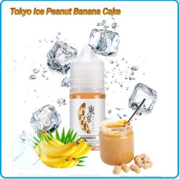 Tokyo Salt-Nic Vape Juice Ice Peanut Banana Cake