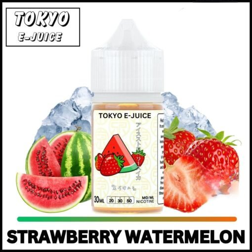 Tokyo Salt-Nic Vape Juice Ice Strawberry Watermelon