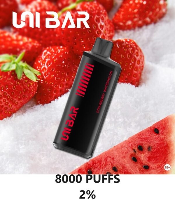 UNI BAR 8000 Puffs Strawberry Watermelon