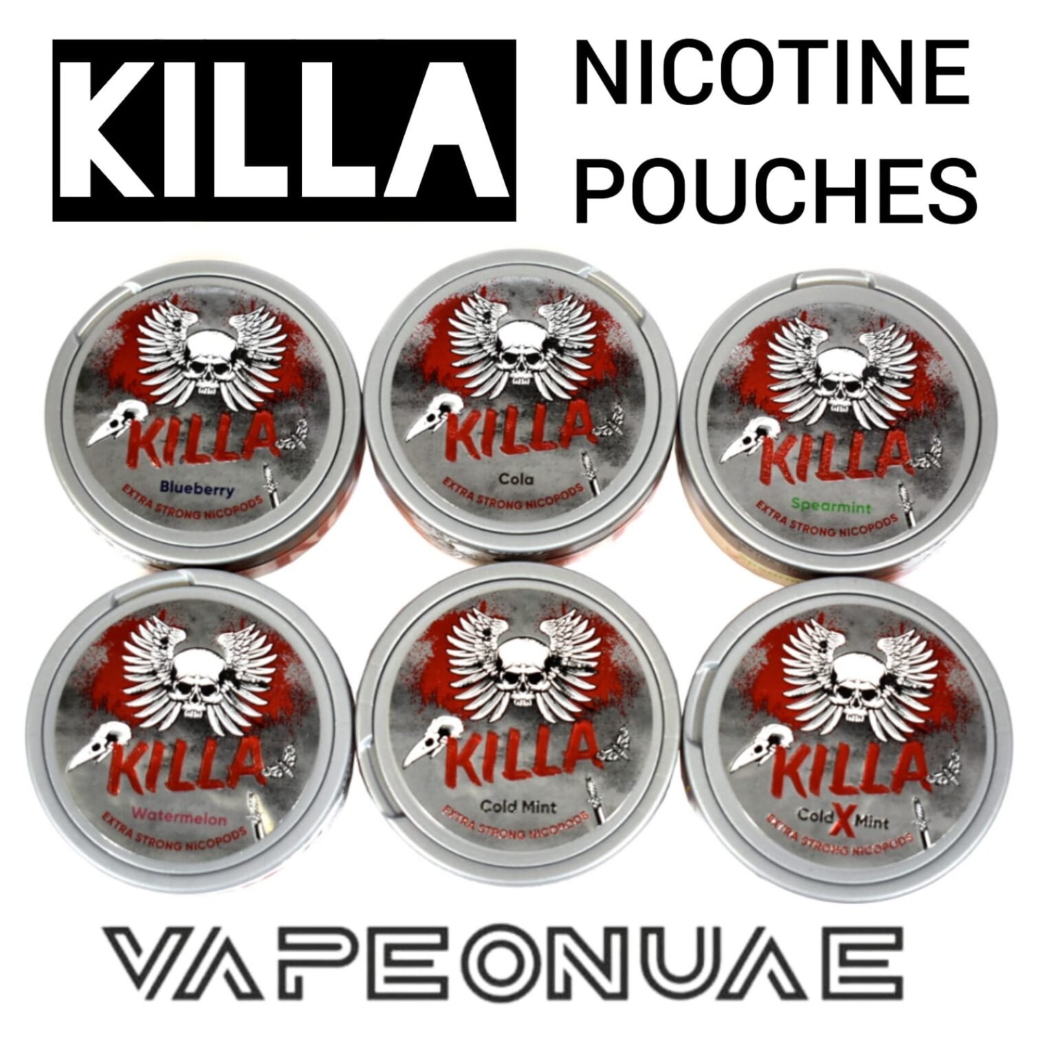 KILLA Nicotine Oral Pouch, Best Nico pouch.