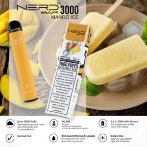Nerd Bar 3000 Puffs Disposable Vape Mango Ice