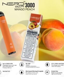 Nerd Bar 3000 Puffs Disposable Vape Mango Peach