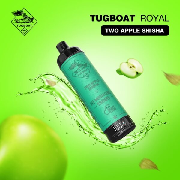 TUGBOAT Royal 13000 Puffs Two Apple Shisha