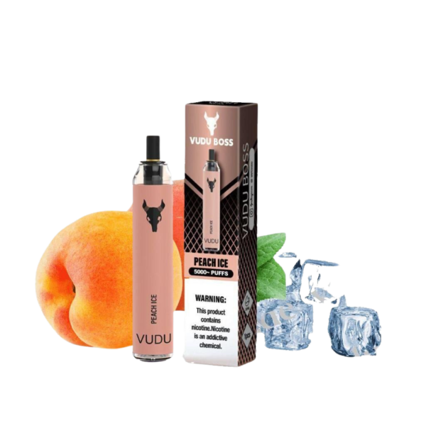 VUDU Boss 5000 Puffs disposable vape Peach Ice