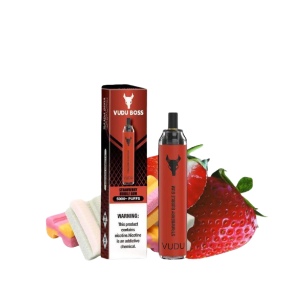 VUDU Boss 5000 Puffs disposable vape Strawberry Bubble Gum