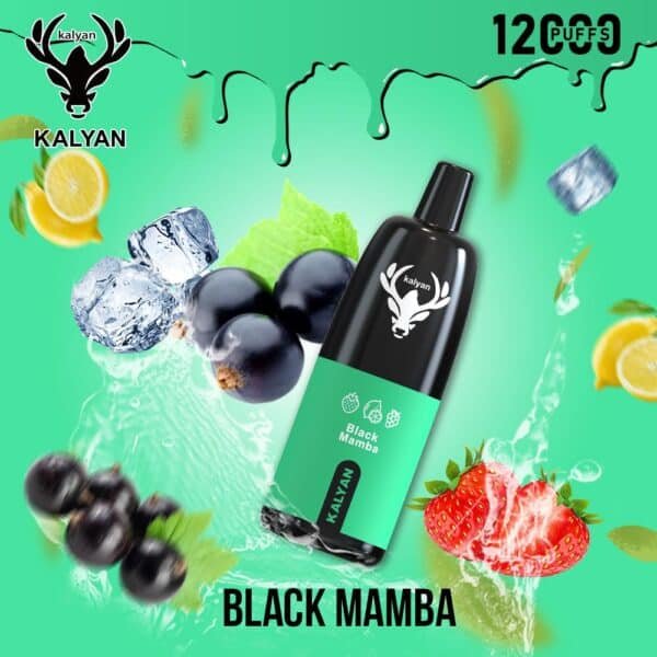 Kalyan Pro 12000 Puffs Disposable Vape Black Mambaa