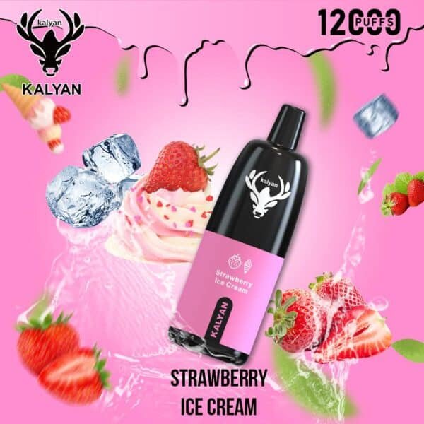 Kalyan Pro 12000 Puffs Disposable Vape Strawberry Ice Cream
