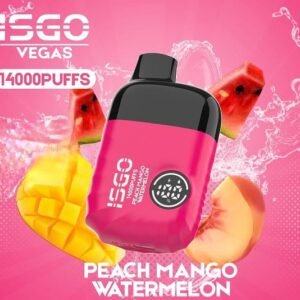 ISGO Vegas 14000 Puffs Disposable Vape Peach Mango Watermelon