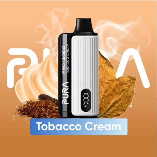 Pura 12000 Disposable vape Tobacco Cream