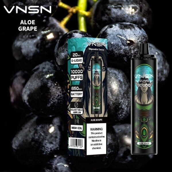 VNSN QUAKE 10000 Puffs Disposable Vape Aloe Grape