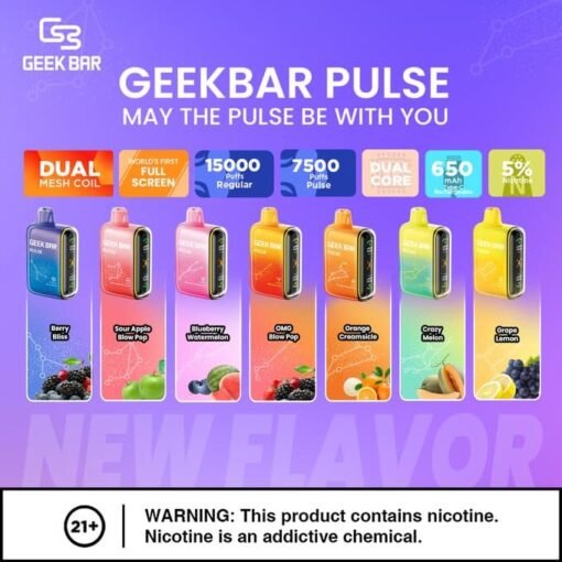 Geek Bar Pulse 15000 Puffs Disposable Vape