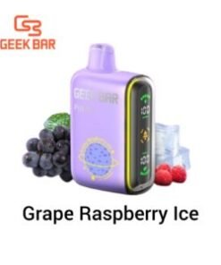 Geek Bar Pulse 15000 Puffs Disposable Vape grape Raspberry Ice