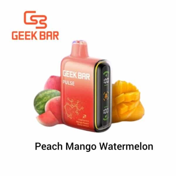 Geek Bar Pulse 15000 Puffs Disposable Vape Peach Mango Watermelon