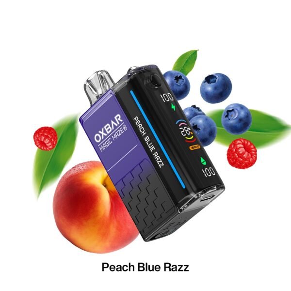 OXBAR Magic Maze 2 Pod Juice 30K PuffS Vape Peach Blue Razz