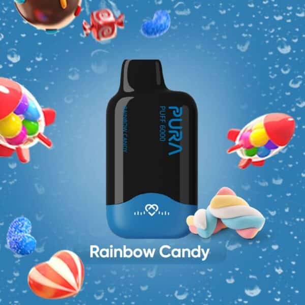 PURA 6000 Puffs Disposable Vape Rainbow Candy