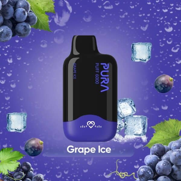 PURA 6000 Puffs Disposable Vape Grape Ice