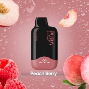 PURA 6000 Puffs Disposable Vape Peach Berry