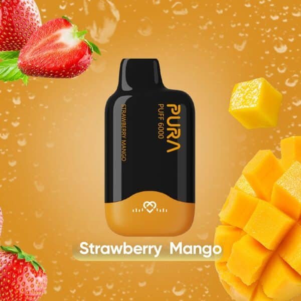 PURA 6000 Puffs Disposable Vape Strawberry Mango