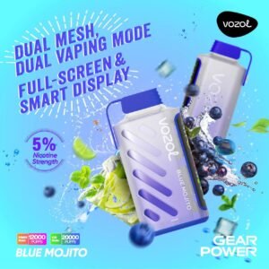 VOZOL Gear Power 20000 Puffs Disposable Vape Blue Mojito