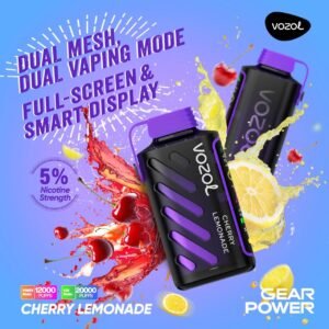 VOZOL Gear Power 20000 Puffs Disposable Vape Cherry Lemonade