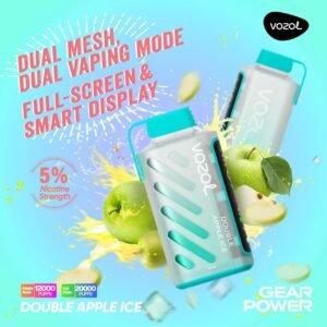 VOZOL Gear Power 20000 Puffs Disposable Vape Double Apple Ice