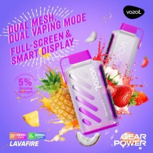 VOZOL Gear Power 20000 Puffs Disposable Vape Lava Fire