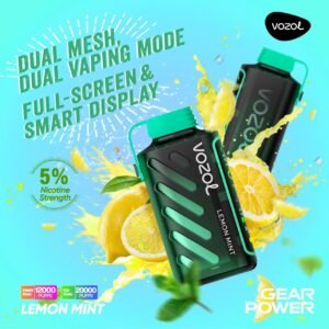 VOZOL Gear Power 20000 Puffs Disposable Vape Lemon Mint