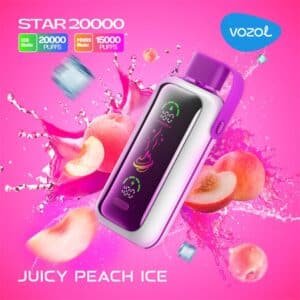 VOZOL Star 20000 Puffs Disposable Vape Juicy Peach